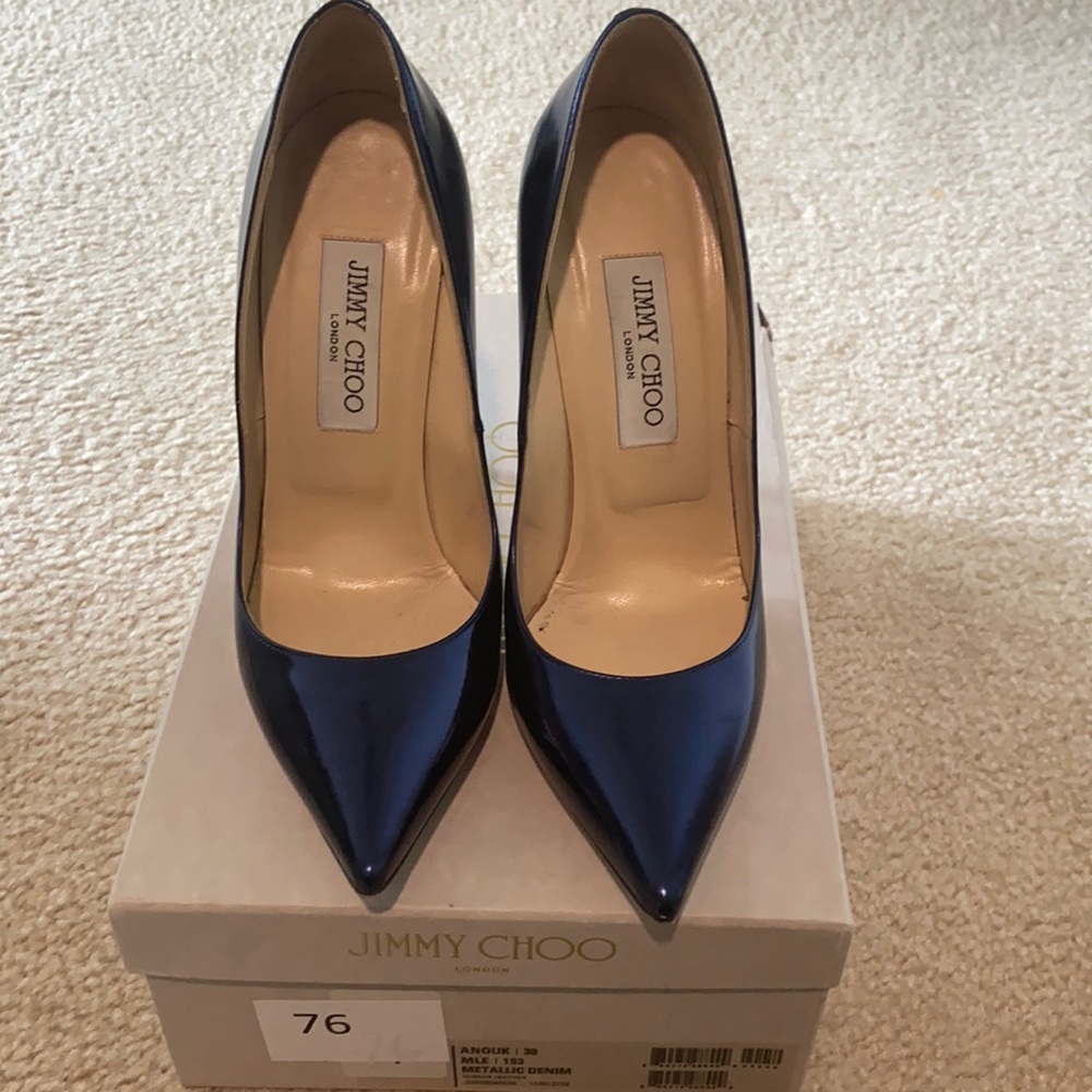 Jimmy Choo Metallic Blue